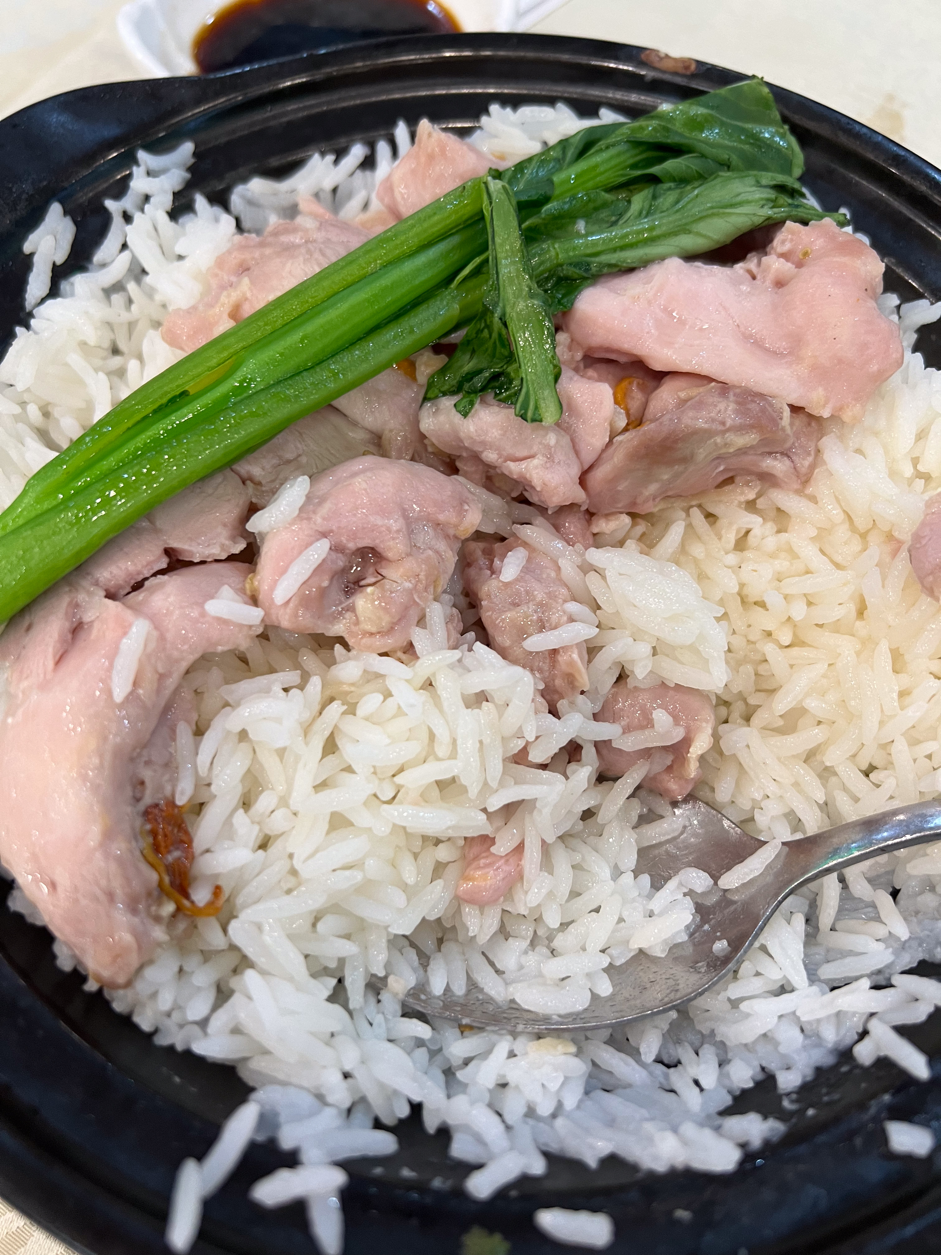 Chicken and rice clay pot
